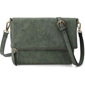 Women Green Imported PU Leather Fashion Cross Body Purse Shoulder Bag